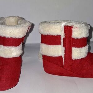 Cozy Red Kids Boots